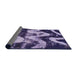 Sideview of Abstract Bright Lilac Purple Oriental Rug, abs1010
