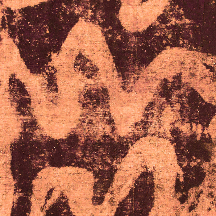 Machine Washable Oriental Orange Modern Area Rugs, wshabs1010org