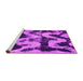 Sideview of Machine Washable Oriental Pink Modern Rug, wshabs1010pnk