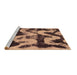 Sideview of Machine Washable Oriental Brown Modern Rug, wshabs1010brn