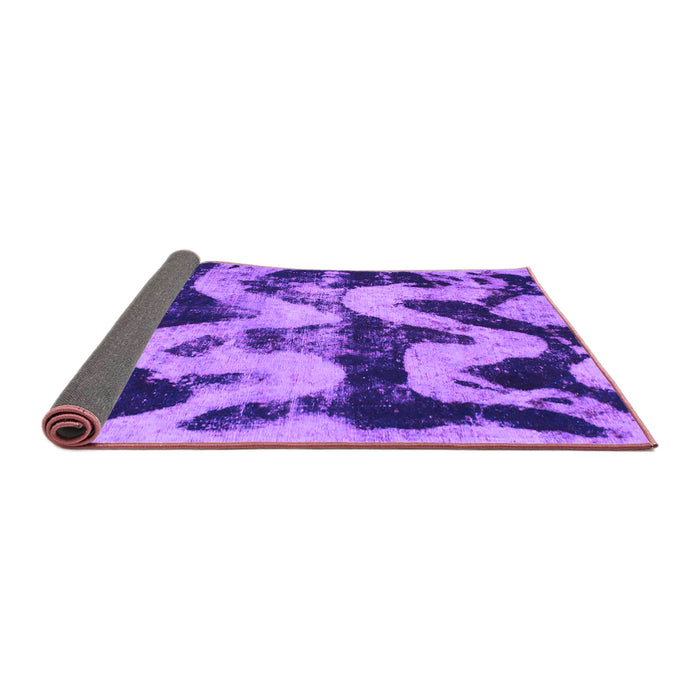 Sideview of Oriental Purple Modern Rug, abs1010pur