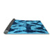 Sideview of Oriental Light Blue Modern Rug, abs1010lblu