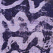Square Machine Washable Abstract Bright Lilac Purple Rug, wshabs1010