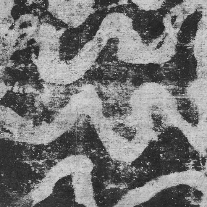 Square Machine Washable Oriental Gray Modern Rug, wshabs1010gry