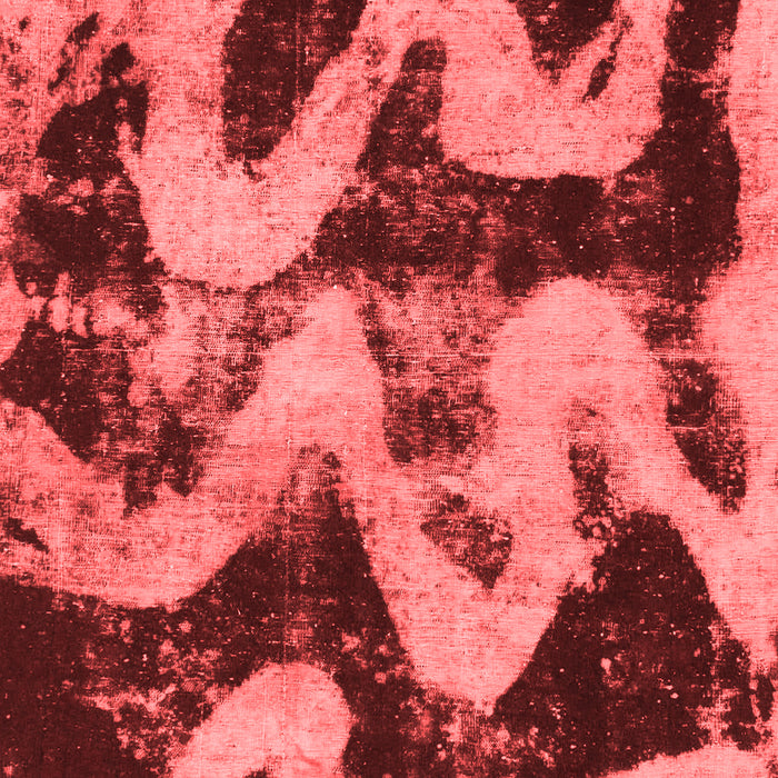 Machine Washable Oriental Red Modern Rug, wshabs1010red