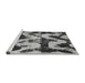 Sideview of Machine Washable Oriental Gray Modern Rug, wshabs1010gry