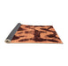 Sideview of Oriental Orange Modern Rug, abs1010org