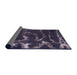 Sideview of Abstract Purple Oriental Rug, abs1011