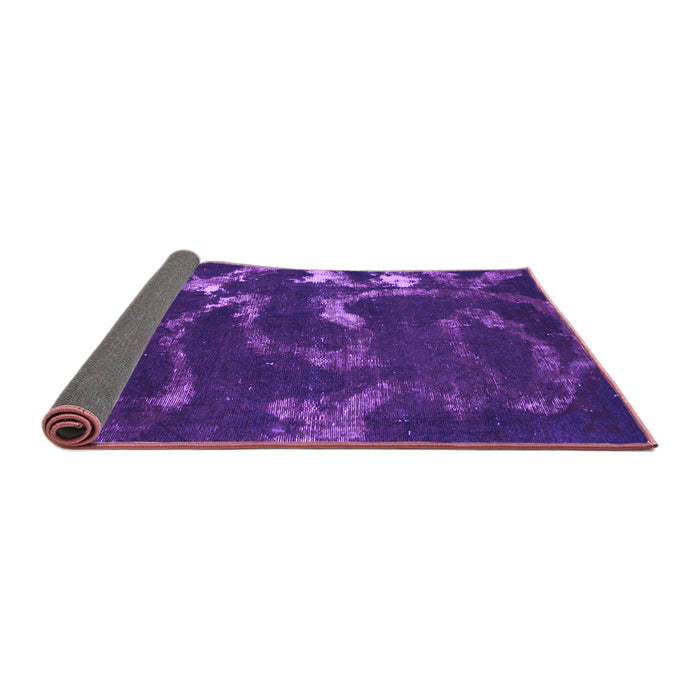 Sideview of Oriental Purple Modern Rug, abs1011pur