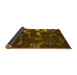 Sideview of Oriental Yellow Modern Rug, abs1011yw