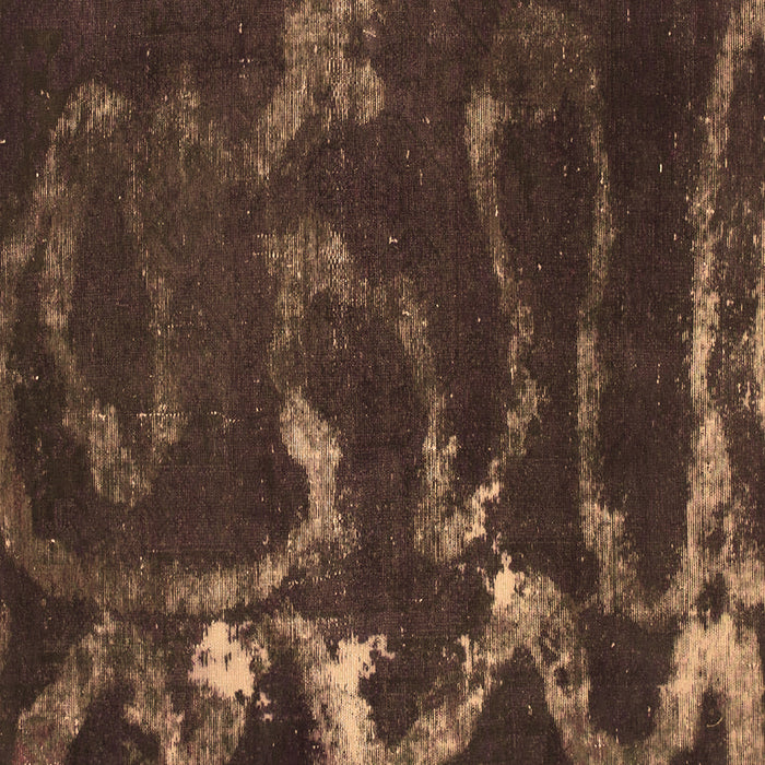 Square Machine Washable Oriental Brown Modern Rug, wshabs1011brn