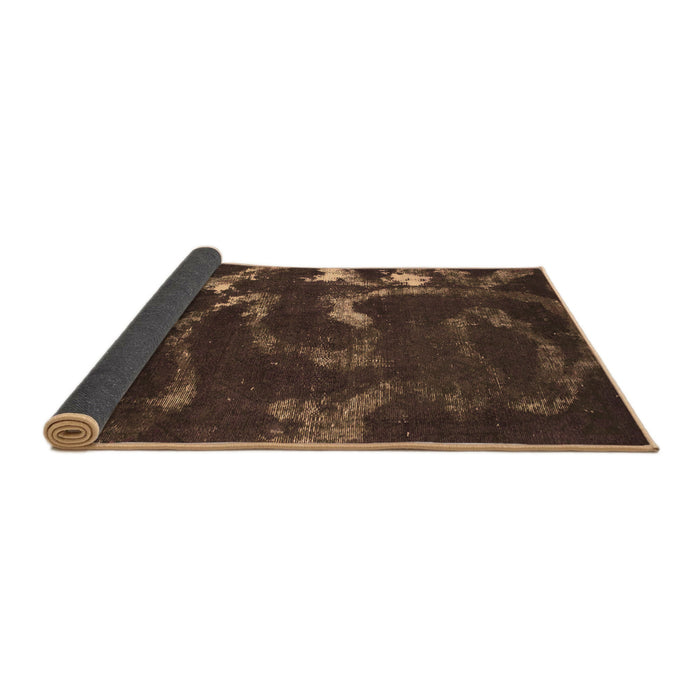 Sideview of Oriental Brown Modern Rug, abs1011brn