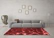 Modern Red Washable Rugs