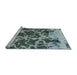 Sideview of Machine Washable Abstract Columbia Blue Rug, wshabs1012