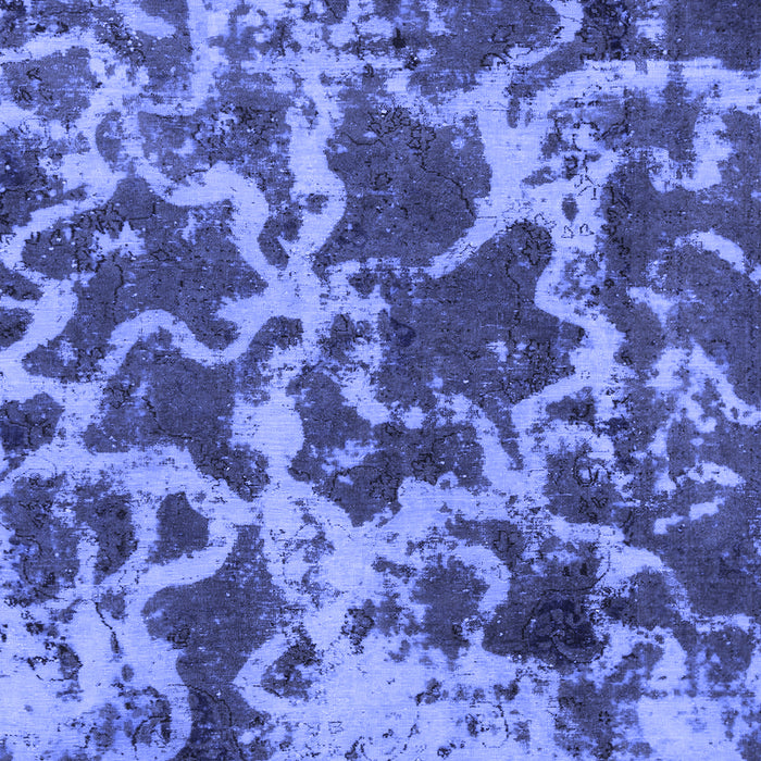 Machine Washable Oriental Blue Modern Rug, wshabs1012blu
