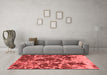 Modern Red Washable Rugs