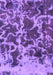 Machine Washable Oriental Purple Modern Area Rugs, wshabs1012pur
