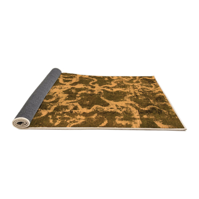 Sideview of Oriental Orange Modern Rug, abs1012org
