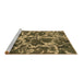 Sideview of Machine Washable Oriental Brown Modern Rug, wshabs1012brn