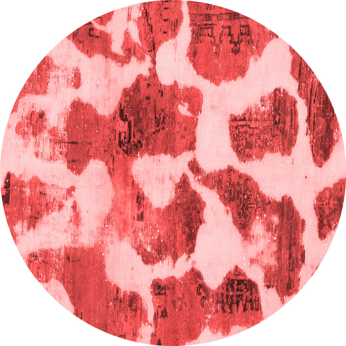 Machine Washable Oriental Red Modern Rug, wshabs1013red
