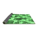 Sideview of Oriental Emerald Green Modern Rug, abs1013emgrn