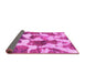 Sideview of Oriental Pink Modern Rug, abs1013pnk