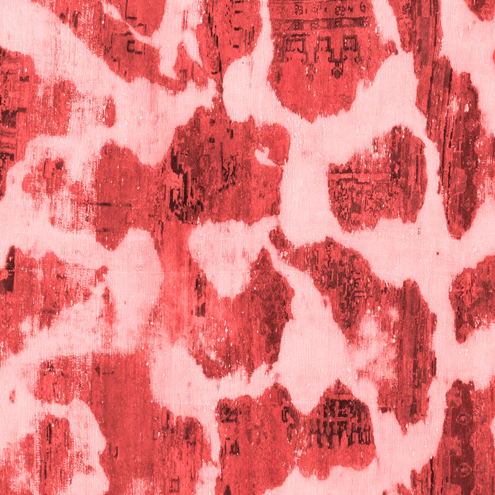 Machine Washable Oriental Red Modern Rug, wshabs1013red