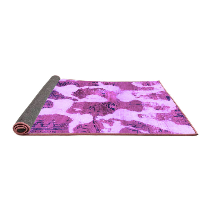 Sideview of Oriental Purple Modern Rug, abs1013pur