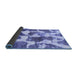 Sideview of Oriental Blue Modern Rug, abs1013blu