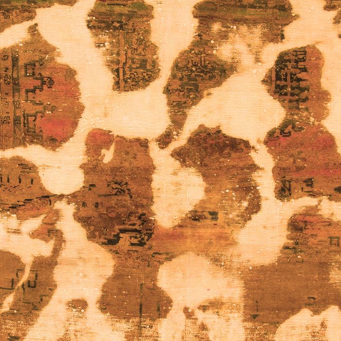 Machine Washable Oriental Orange Modern Area Rugs, wshabs1013org