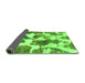 Sideview of Oriental Green Modern Rug, abs1013grn