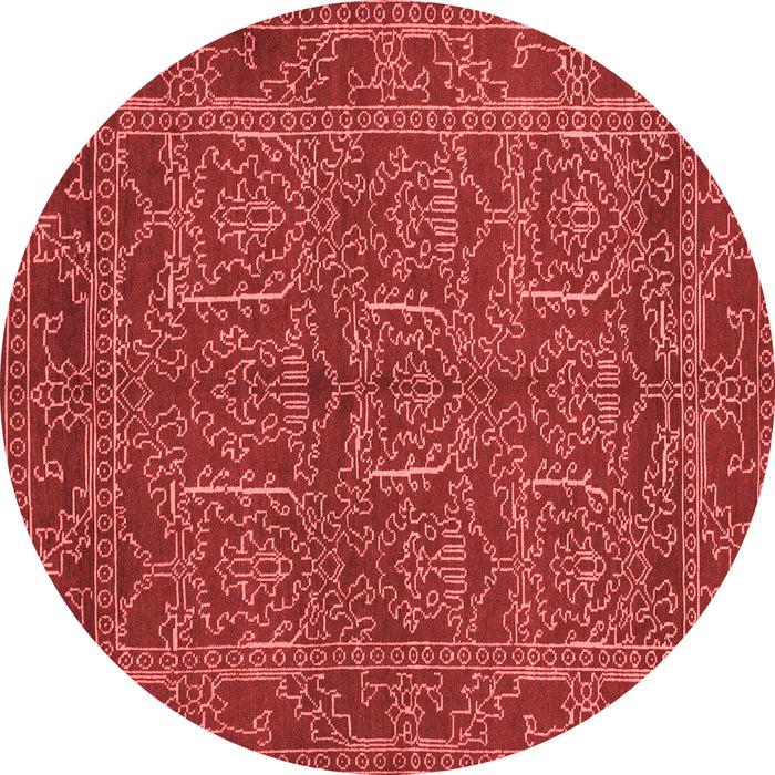 Machine Washable Oriental Red Modern Rug, wshabs1014red