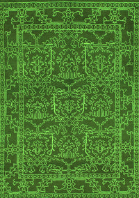 Oriental Green Modern Rug, abs1014grn