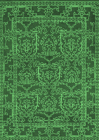 Oriental Emerald Green Modern Rug, abs1014emgrn