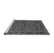 Sideview of Machine Washable Oriental Gray Modern Rug, wshabs1014gry