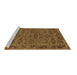 Sideview of Machine Washable Oriental Brown Modern Rug, wshabs1014brn