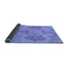 Sideview of Oriental Blue Modern Rug, abs1015blu