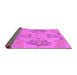 Sideview of Oriental Purple Modern Rug, abs1015pur