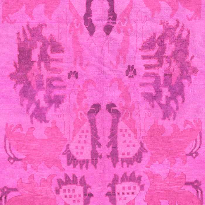 Machine Washable Oriental Pink Modern Rug, wshabs1015pnk
