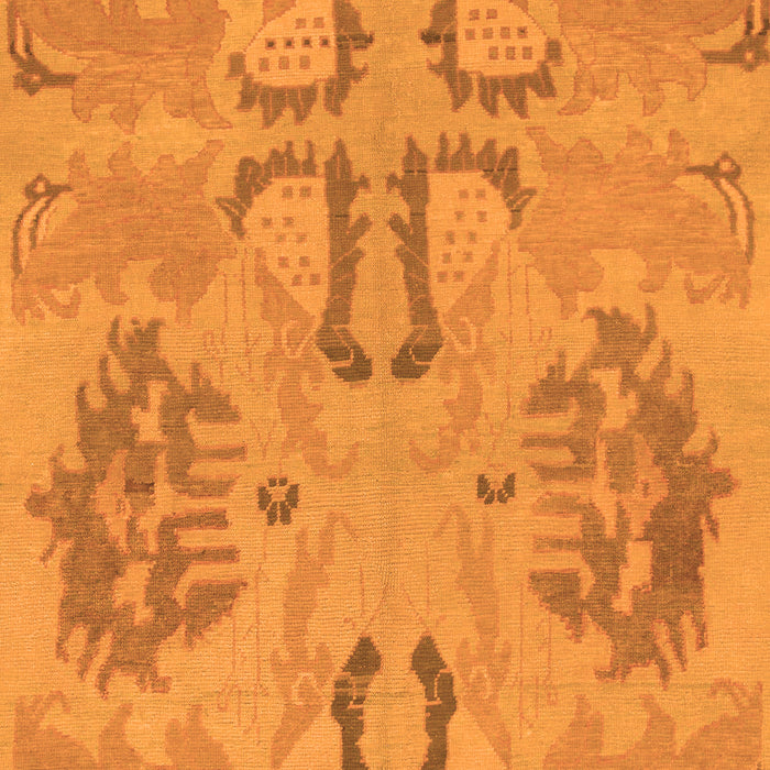 Machine Washable Oriental Orange Modern Area Rugs, wshabs1015org