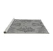 Sideview of Machine Washable Oriental Gray Modern Rug, wshabs1015gry