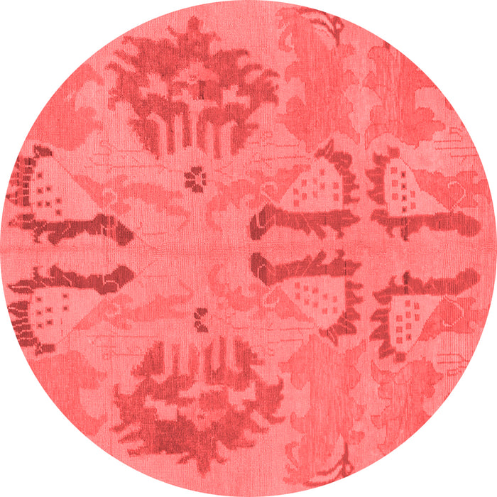 Machine Washable Oriental Red Modern Rug, wshabs1015red