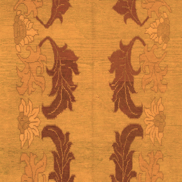 Machine Washable Oriental Orange Modern Area Rugs, wshabs1016org