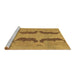 Sideview of Machine Washable Oriental Brown Modern Rug, wshabs1016brn