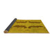 Sideview of Oriental Yellow Modern Rug, abs1016yw