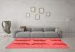 Modern Red Washable Rugs