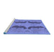 Sideview of Machine Washable Oriental Blue Modern Rug, wshabs1016blu