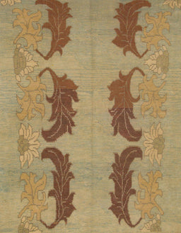 Abstract Light Brown Oriental Rug, abs1016