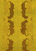 Oriental Yellow Modern Rug, abs1016yw