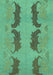 Oriental Turquoise Modern Rug, abs1016turq